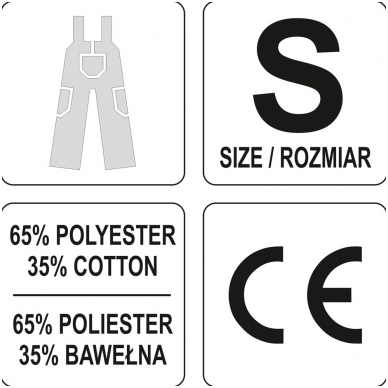 Kombinezoninės kelnės smėlio spalva XL dydis 2 Kombinezoninės kelnės smėlio spalva XL dydis 2
