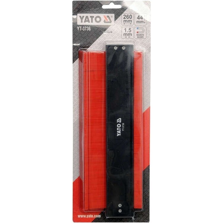 Kontūrų matuoklis/šablonas/trafaretas profiliams 260mm. 3 Kontūrų matuoklis/šablonas/trafaretas profiliams 260mm. 3