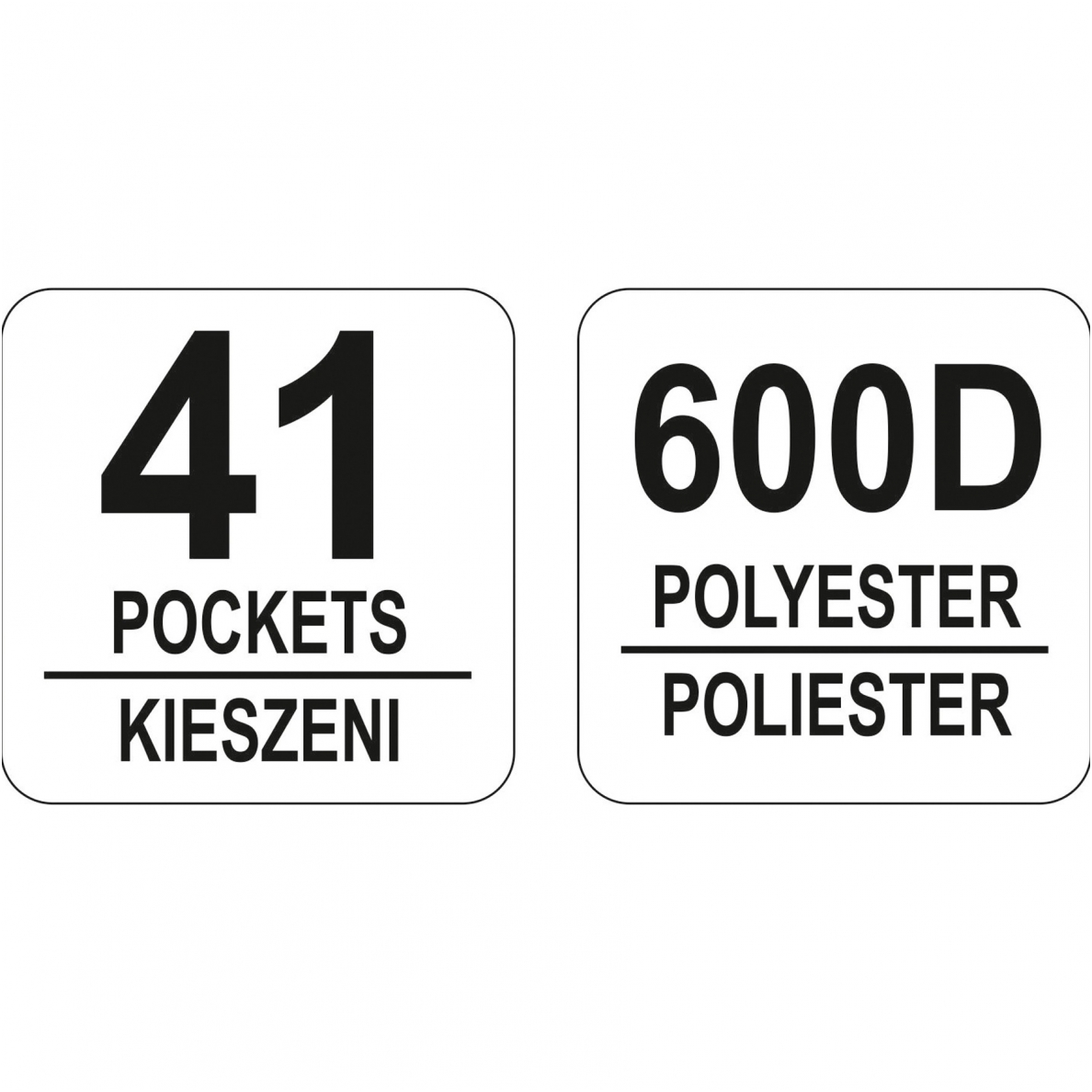 Krepšys įrankiams 18", 41 kišenė 2 Krepšys įrankiams 18", 41 kišenė 2
