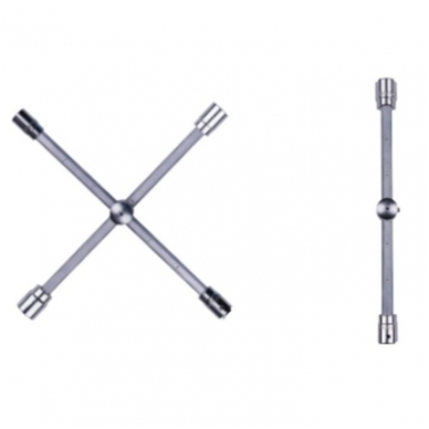 Kryžinis raktas | sudedamas/slankiojantis + 1/2" adapteris Kryžinis raktas | sudedamas/slankiojantis + 1/2" adapteris