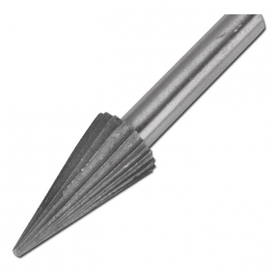 Kūginės frezos metalui, HSS, 6vnt. 4 Kūginės frezos metalui, HSS, 6vnt. 4