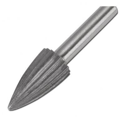 Kūginės frezos metalui, HSS, 6vnt. 6 Kūginės frezos metalui, HSS, 6vnt. 6