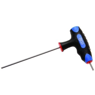 L tipo atsuktuvas HEX su rankena 2.5mm, 100mm.