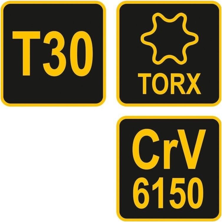 L tipo atsuktuvas su rankena T-Star (Torx) T30 2 L tipo atsuktuvas su rankena T-Star (Torx) T30 2