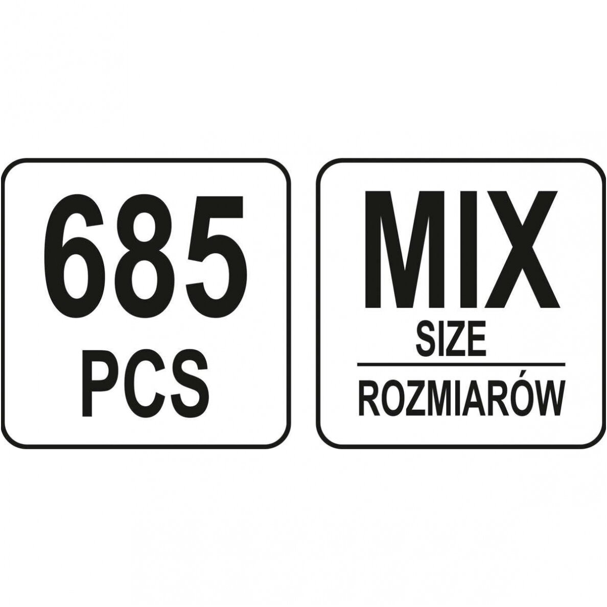 Laidų jungčių asortimentas Mix 685vnt. 2 Laidų jungčių asortimentas Mix 685vnt. 2