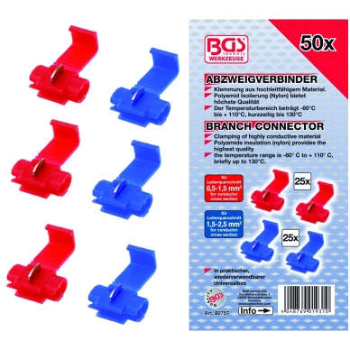Laidų sujungėjų rinkinys 50 vnt Laidų sujungėjų rinkinys 50 vnt