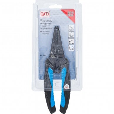 Laidų valymo ir presavimo replės 210mm. 3 Laidų valymo ir presavimo replės 210mm. 3
