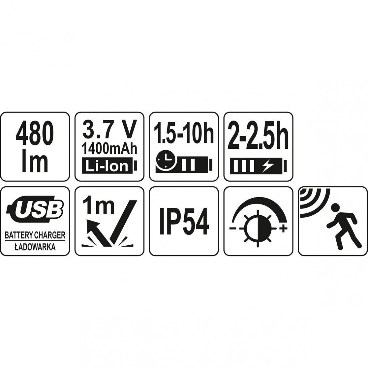 Lempa dedama ant galvos lygus žibinto reguliavimas / judesio daviklis 480LM AKU OSRAM LED 4 Lempa dedama ant galvos lygus žibinto reguliavimas / judesio daviklis 480LM AKU OSRAM LED 4