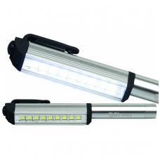 LED rašiklis aliuminis su 9 LED