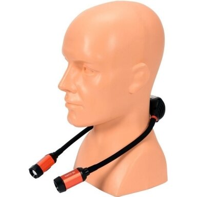 Lempa dedama ant kaklo, lanksti, lygus šviesos reguliavimas USB / AKU 300LM Lempa dedama ant kaklo, lanksti, lygus šviesos reguliavimas USB / AKU 300LM