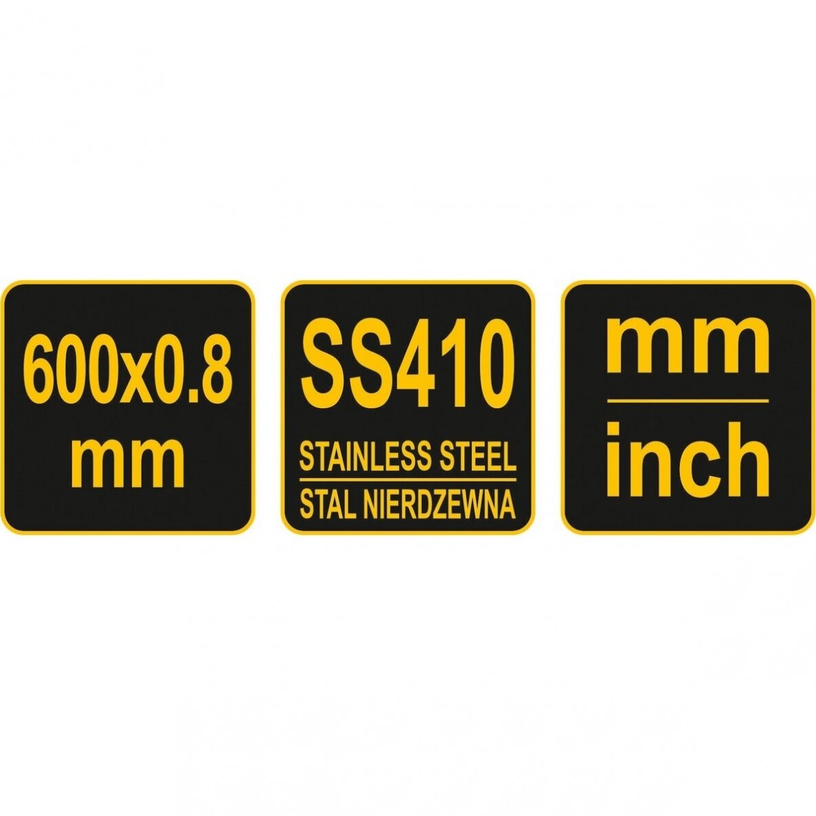 Liniuotė plieninė, lanksti, nerūdijantis plienas 2 segmentai 610mm. 1 Liniuotė plieninė, lanksti, nerūdijantis plienas 2 segmentai 610mm. 1