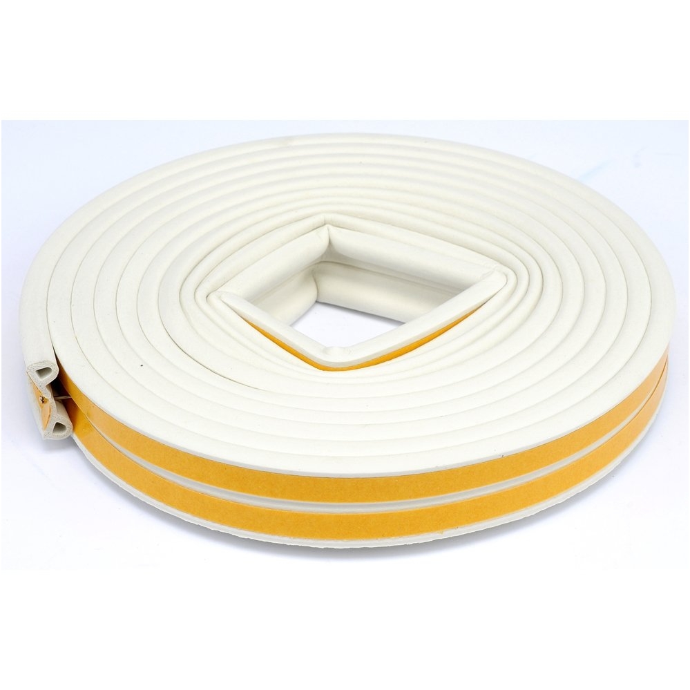 Lipni sandarinimo juosta langams, durims 6m, P-profilis, balta