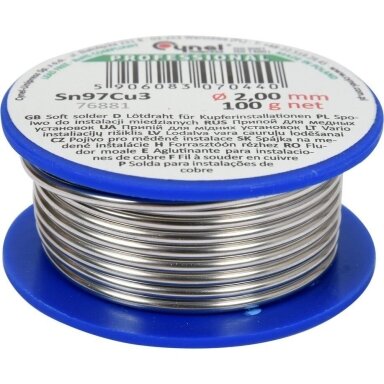Lydmetalis minkštas Ø 2.0mm. 100g.