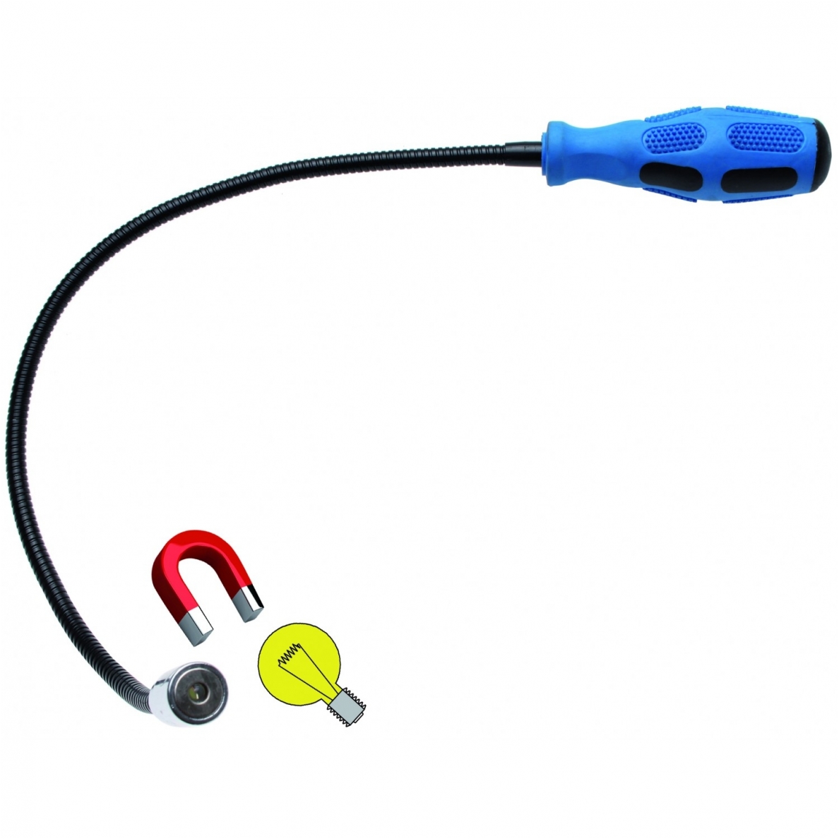 Magnetas lankstus su led diodu 600 mm ilgio 1 Magnetas lankstus su led diodu 600 mm ilgio 1