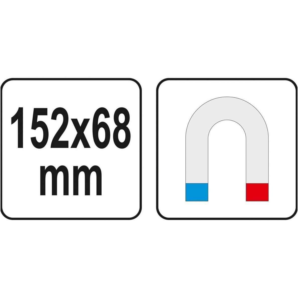 Magnetinė lėkštelė 2 magnetai 152 x 68 x 16mm. 4