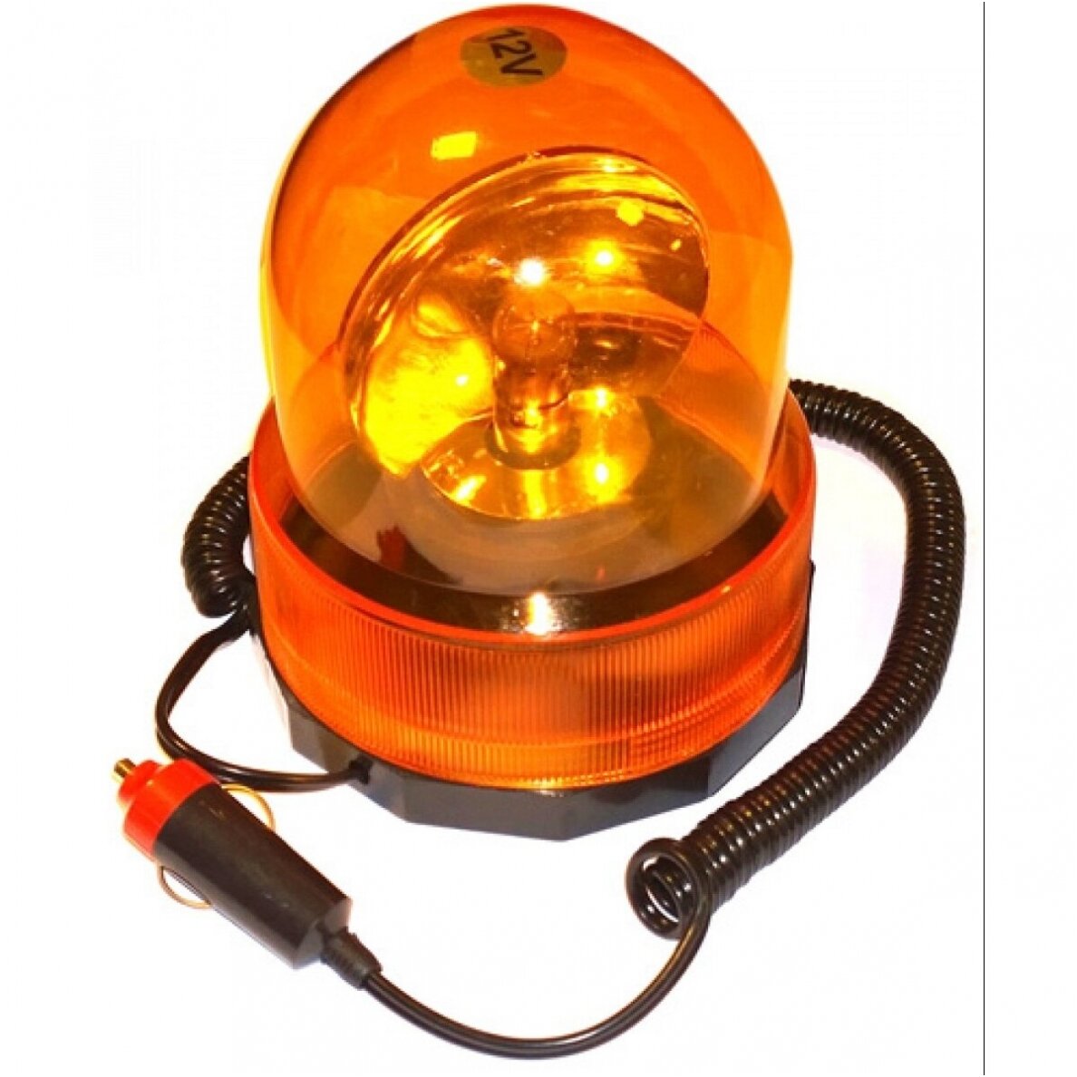 Magnetiniė įspėjamoji lemputė 360° geltona švies H1 lemputė / 12V Magnetiniė įspėjamoji lemputė 360° geltona švies H1 lemputė / 12V