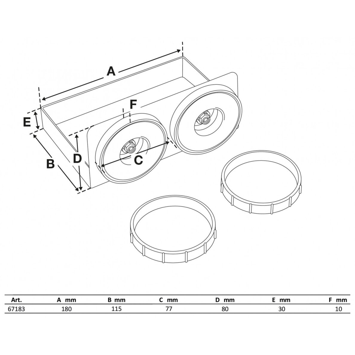Magnetinis laikymo dėklas 4 Magnetinis laikymo dėklas 4
