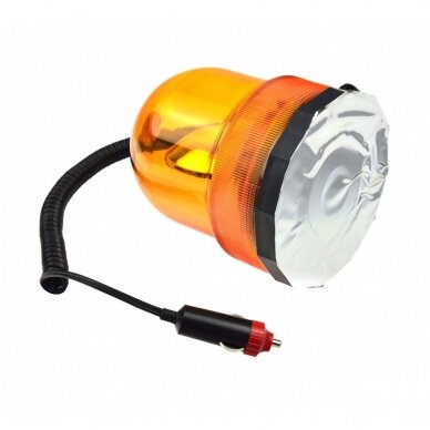 Magnetiniė įspėjamoji lemputė 360°  geltona švies H1 lemputė / 12V 1