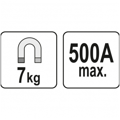 Magnetinis įžeminimas - masės gnybtas -7 kg - 500A 4 Magnetinis įžeminimas - masės gnybtas -7 kg - 500A 4