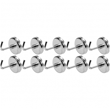 Magnetinių kabliukų rinkinys - 10 vnt. 1 Magnetinių kabliukų rinkinys - 10 vnt. 1