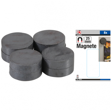 Magnetų rinkinys keramika Ø 25 mm 8 vnt. Magnetų rinkinys keramika Ø 25 mm 8 vnt.