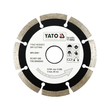 Deimantinis segmentinis pjovimo diskas 115mm