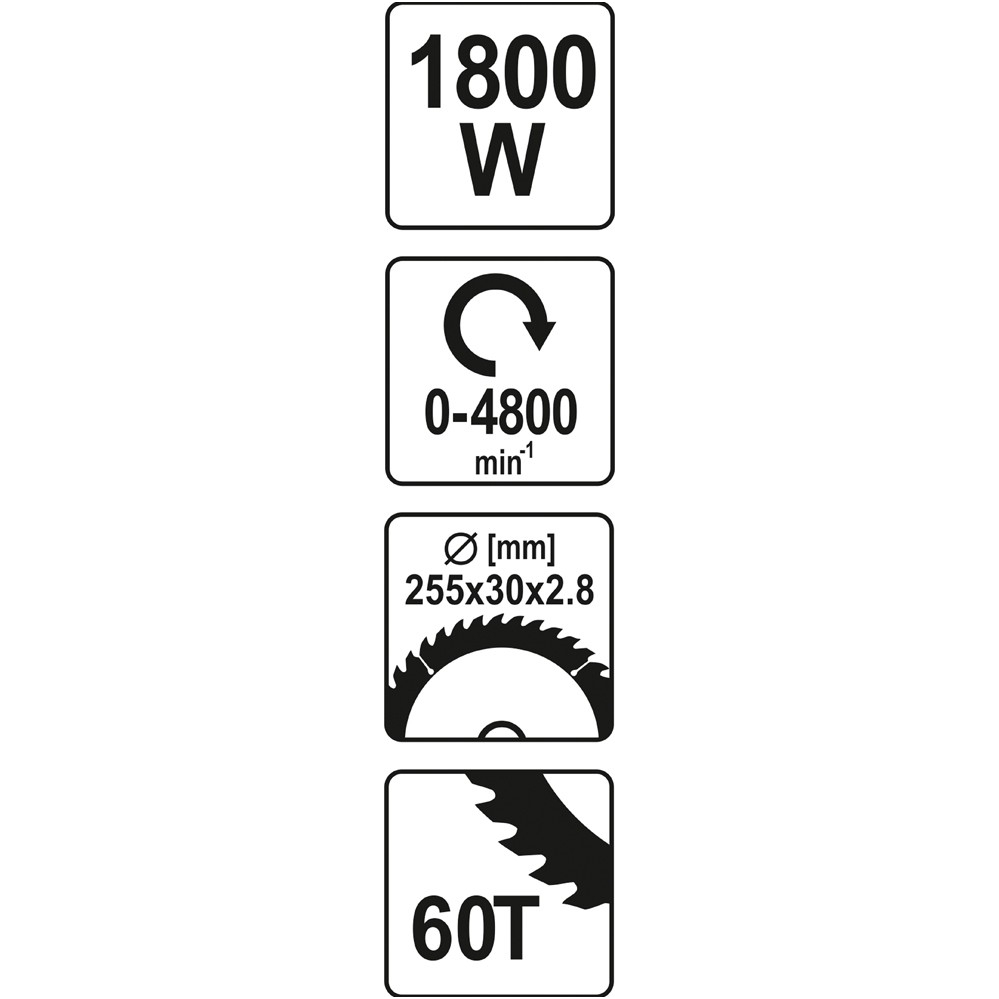 Medžio pjovimo staklės 1800W 4 Medžio pjovimo staklės 1800W 4