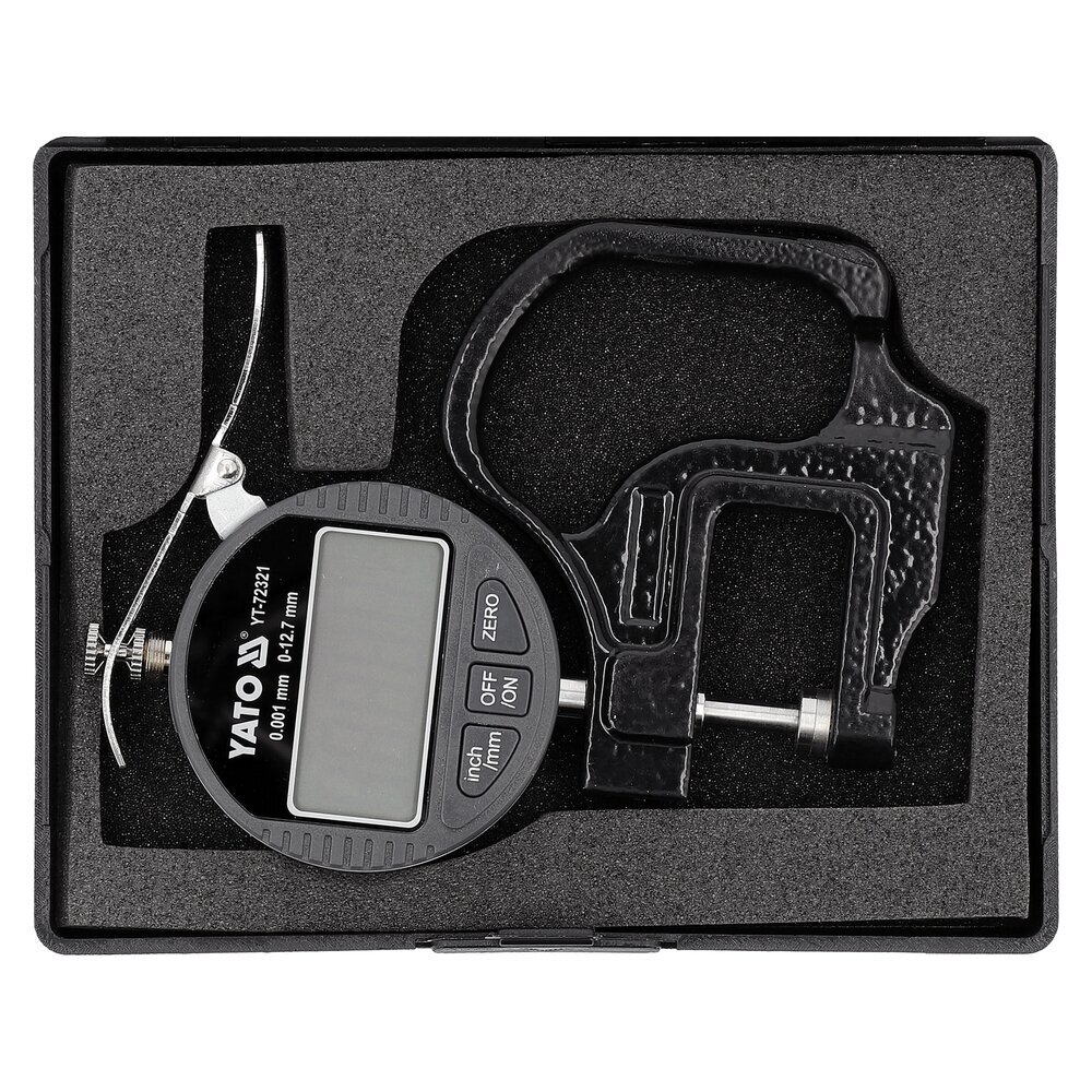 Mikrometras / storio matuoklis skaitmeninis 0-12.7 mm. 0.001 mm. 2 Mikrometras / storio matuoklis skaitmeninis 0-12.7 mm. 0.001 mm. 2