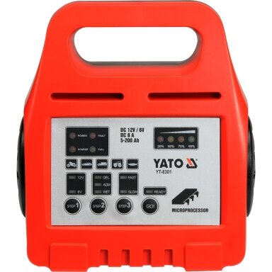 Mikroprocesorinis impulsinis akumuliatorių pakrovėjas 6/12V 8A 5-200ah Mikroprocesorinis impulsinis akumuliatorių pakrovėjas 6/12V 8A 5-200ah