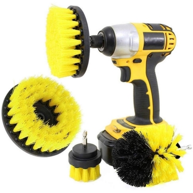 Nailoninių šepečių rinkinys su Hex 6.3 mm 3 vnt. 6