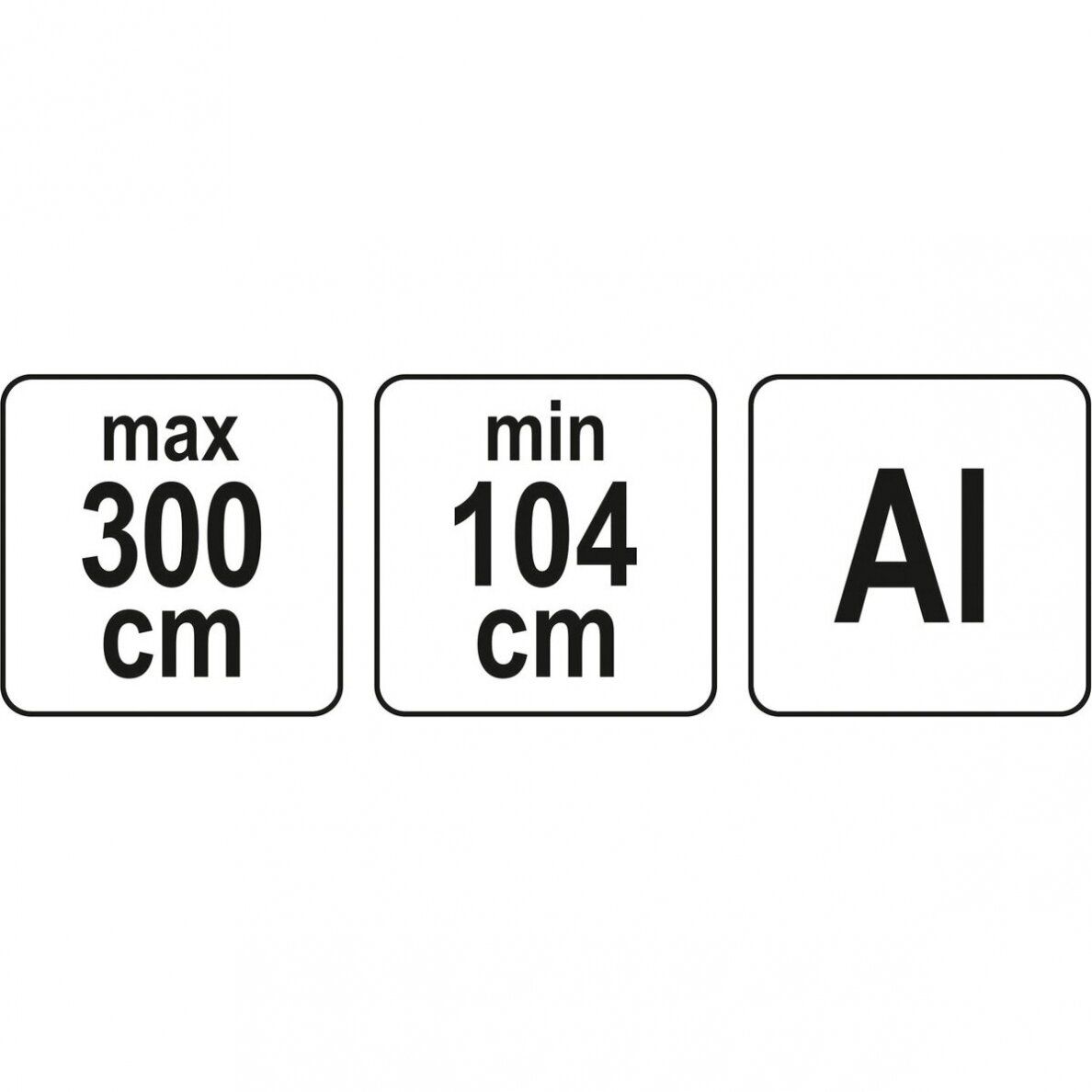 Niveliavimo lenta, aliuminė, teleskopinė 3m. 3 Niveliavimo lenta, aliuminė, teleskopinė 3m. 3