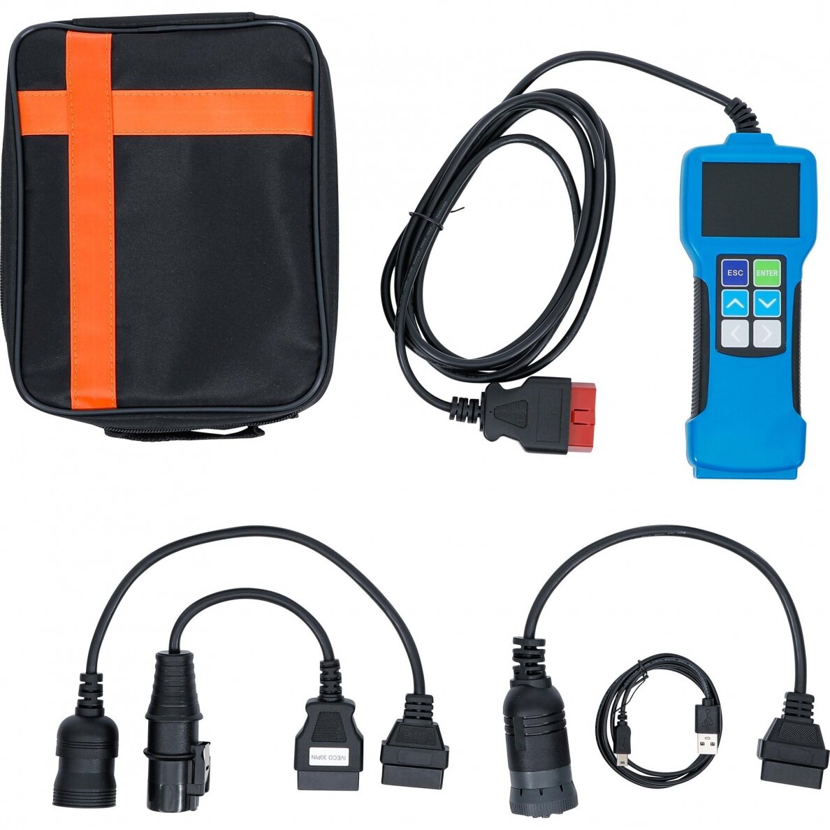 OBD 2 (EOBD) klaidų kodo diagnostikos įrankis sunkvežimiams OBD 2 (EOBD) klaidų kodo diagnostikos įrankis sunkvežimiams