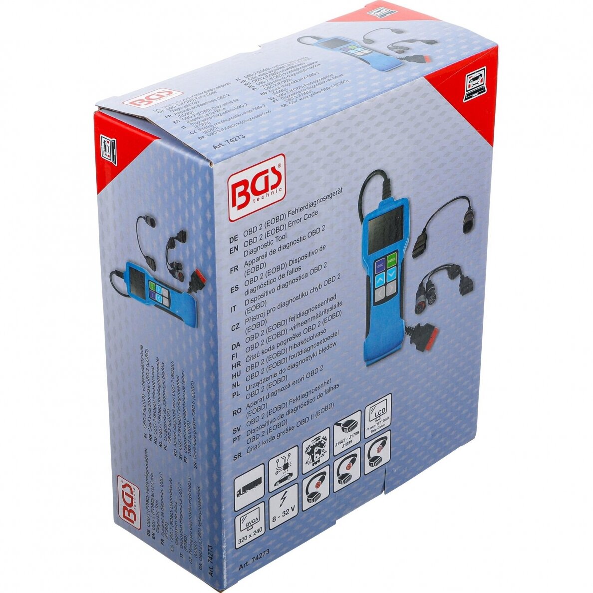 OBD 2 (EOBD) klaidų kodo diagnostikos įrankis sunkvežimiams 4 OBD 2 (EOBD) klaidų kodo diagnostikos įrankis sunkvežimiams 4