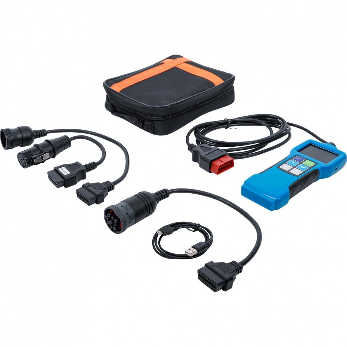 OBD 2 (EOBD) klaidų kodo diagnostikos įrankis sunkvežimiams 3