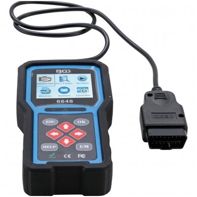 OBD II (EOBD) gedimų kodo diagnostikos skaitytuvas