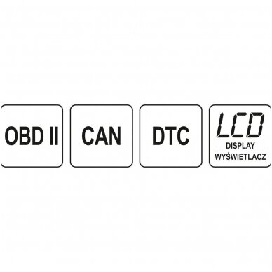OBD II (EOBD) gedimų kodo skaitytuvas 5