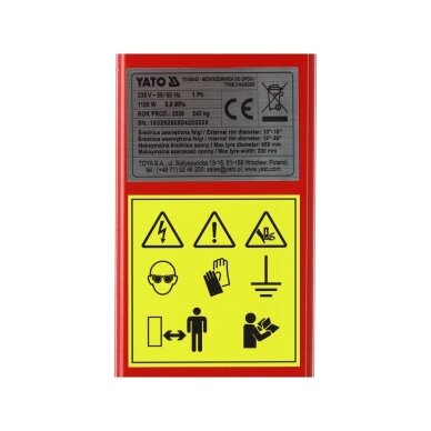 Padangų montavimo staklės 1,1 kW 10–20" ratlankiams 18 Padangų montavimo staklės 1,1 kW 10–20" ratlankiams 18