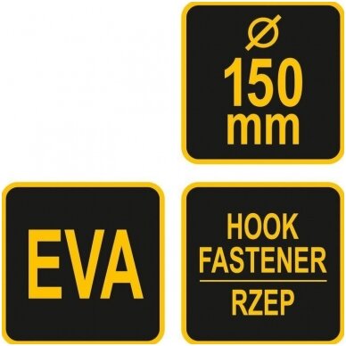Padas velcro rankinis 150mm. 3 Padas velcro rankinis 150mm. 3