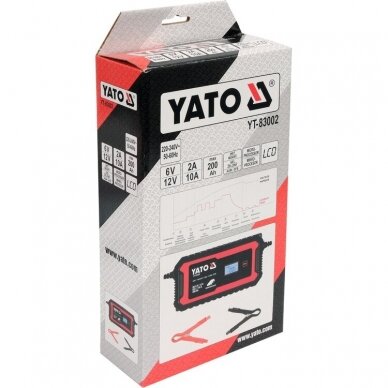 Pakrovėjas 6 V ir 12 V akumuliatorių įkrovimui 6V/2A, 12V/10A 7 Pakrovėjas 6 V ir 12 V akumuliatorių įkrovimui 6V/2A, 12V/10A 7