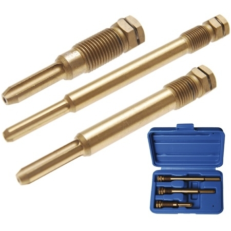 Pakaitinimo žvakių lizdų plėtiklių/valiklių rinkinys M10 + 2x M12, 3 vnt