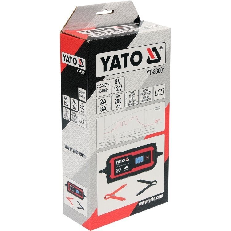 Pakrovėjas 6 V ir 12 V akumuliatorių įkrovimui 6V/2A, 12V/8A 7 Pakrovėjas 6 V ir 12 V akumuliatorių įkrovimui 6V/2A, 12V/8A 7