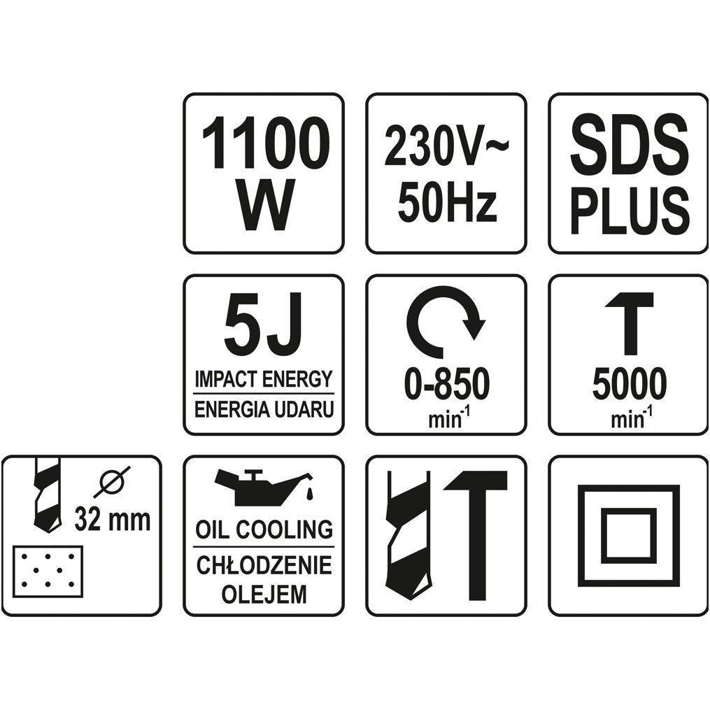 Perforatorius SDS PLUS 1100W 5