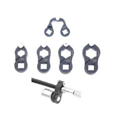 Peteliškės tipo raktų komplektas 4vnt, 17-24 mm 1