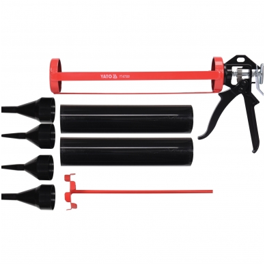 Pistoletas hermetikui - su rinkiniu - 330 mm Pistoletas hermetikui - su rinkiniu - 330 mm