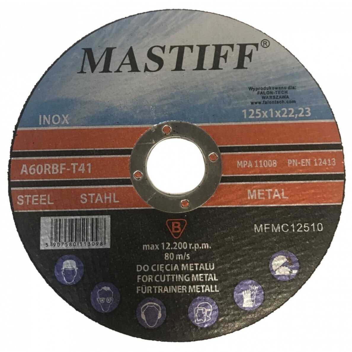 Pjovimo diskas metalui-125x1.0x22,23 Pjovimo diskas metalui-125x1.0x22,23