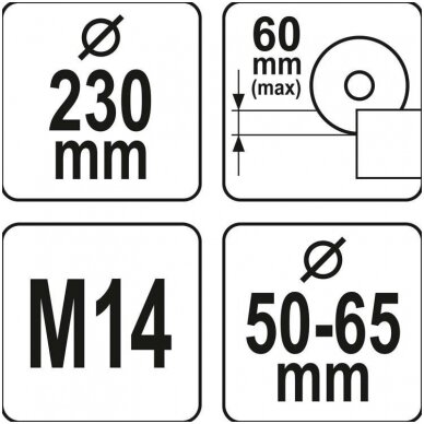 Pjovimo apsauga nuo dulkių M14/230mm. 2 Pjovimo apsauga nuo dulkių M14/230mm. 2