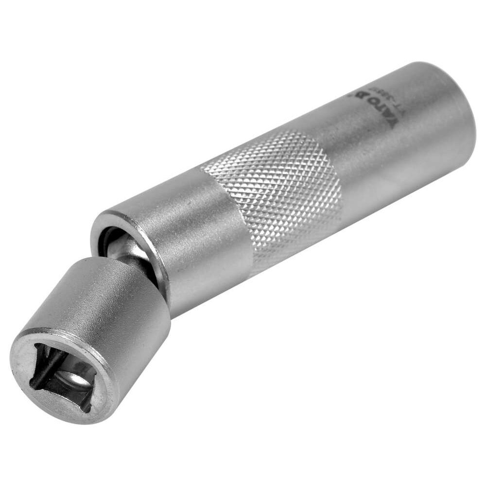Plonasienė galvutė žvakėms 16mm. 3/8" su jungtimi 1 Plonasienė galvutė žvakėms 16mm. 3/8" su jungtimi 1