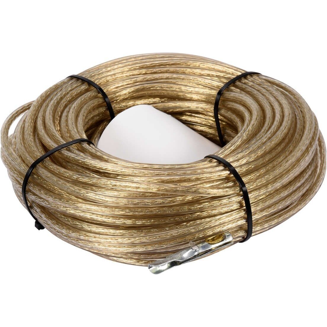 Plombavimo trosas plieninis, su antgaliu  6mm. 34m. 2