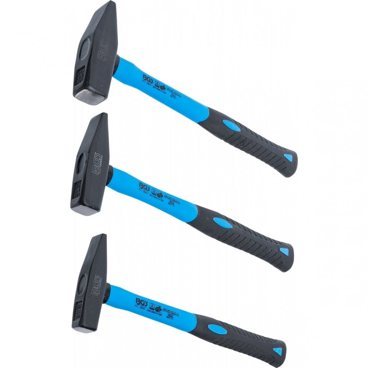 Plaktukų rinkinys, stiklo pluošto rankena, DIN 1041 300 / 500 / 800g. 3vnt. 4 Plaktukų rinkinys, stiklo pluošto rankena, DIN 1041 300 / 500 / 800g. 3vnt. 4