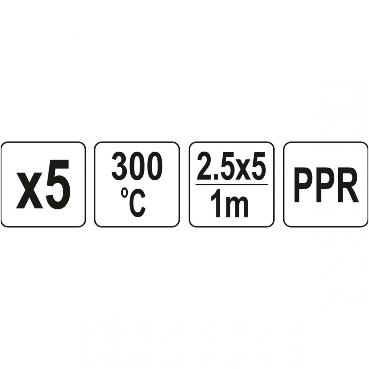 Plastiko suvirinimo juosta polipropilenas (PPR) 2.5X5mm. 5х1m. 5vnt. 3